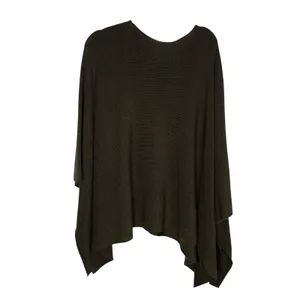Lululemon Poncho Women OS Olive Green Fair Merino Wool Ribbed Knit‎ Wrap thumbnail 4