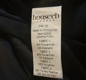 Fionula Strapless Feather Hem Midi Dress Size M thumbnail 7