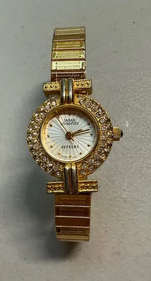 Sarah Coventry Supreme Gold Crystal Accent Women's Watch - Goldtone thumbnail 1