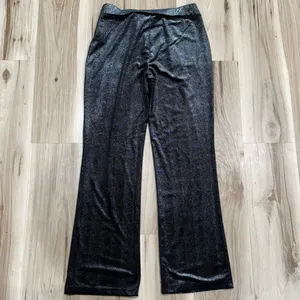 Juicy Couture Black Metallic Sweatpants Joggers Women’s Small thumbnail 4
