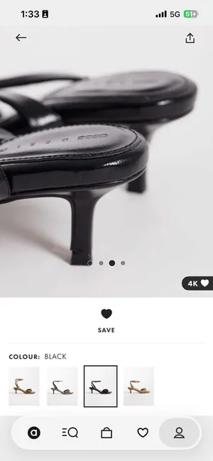 ASOS Heartfelt barely there kitten heels thumbnail 3