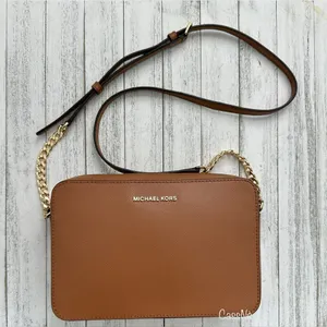 Michael Kors Jet Set Large Saffiano Leather Crossbody Bag thumbnail 1