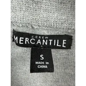J.Crew Mercantile Sweater Blazer Women S Grey Cotton Knit G9309 Dark Academia‎ thumbnail 4