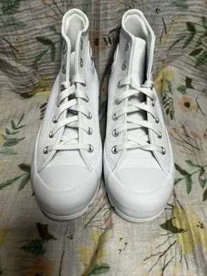 Converse CTAS Lugged Hi White Pebbled Leather High Top Platform Women’s Shoes thumbnail 6