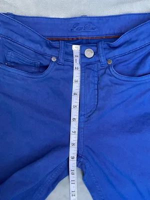 Loro Piana Royal Blue Denim Jeans Luxury Classic Nautical Coastal Preppy size 38 thumbnail 7