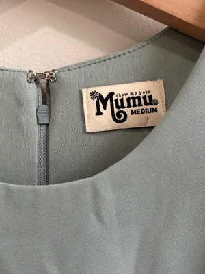 Show Me Your Mumu Chicago High Neck Gown Silver Sage Size M thumbnail 8