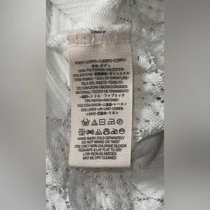Free People Cream Lace Detail Blouse thumbnail 11