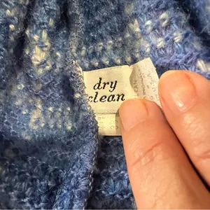 Pendleton Country Sophisticates Wool Blend Blue Plaid Cardigan Sweater size S thumbnail 10