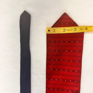 Tommy Hilfiger Man's Silk Tie Red Striped Vintage Designer Classic Cravat Office thumbnail 6