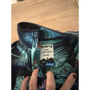 Hawaiian Kavu Pullover Fleece Women's XS Blue Green thumbnail 2