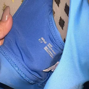 Aerie bra bralette scoop bikini top blue size S thumbnail 5