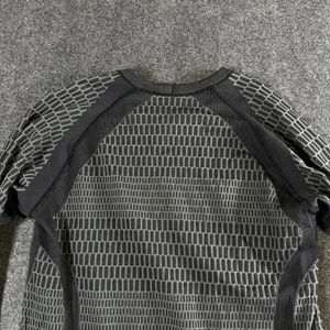Lululemon Rest Less Pullover Long Sleeve Top Black Grey Honeycomb Size 6 thumbnail 10