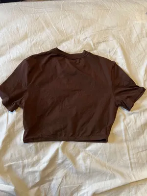 PINK Brown Crop Top thumbnail 2