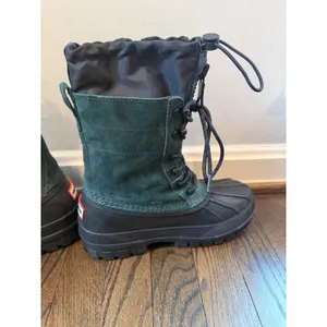 Hunter Skylar Waterproof Boot Green/black Women's Sz 7 $225 thumbnail 14