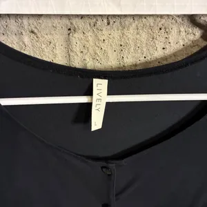 LIVELY Black Long Sleeve‎ Jumpsuit Romper One Piece Lounge L thumbnail 3