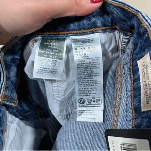 NWT Levi's Ribcage straight jeans in a blue wash low loose low rise size 25X32 thumbnail 8