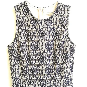 Maison Jules sleeveless navy lace overlay dress XS‎ thumbnail 4