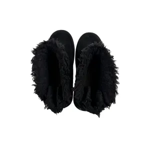 Koolaburra by UGG Victoria Short Black Suede Fur Trim Boots Womens 10 thumbnail 5
