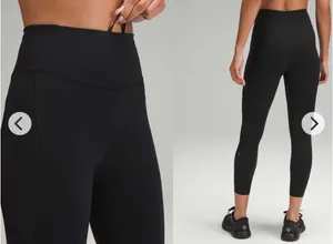 Lululemon Fast and Free HR Tight 25” *Pockets 6 Black thumbnail 2