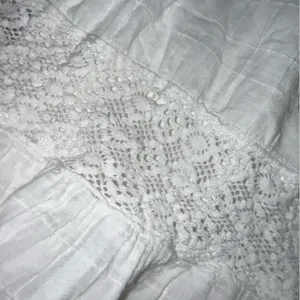 Knox Rose White Lace Trim Button Front Tiered Dress thumbnail 2