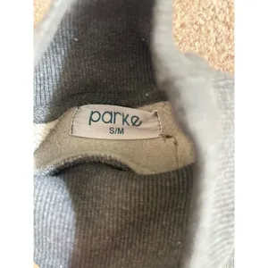 Parke Stormy Grey Turtleneck Sweatshirt S/M Minimalist Capsule Fleece thumbnail 7