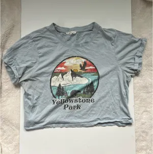 Yellowstone Park Graphic Tee - Women’s Crop Top Boxy Fit Short Sleeve thumbnail 6