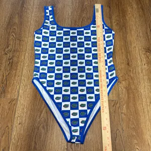 Dyme Lyfe Florida Gators Bodysuit Swimsuit XL Blue White Checkered NCAA Fan Gear thumbnail 3