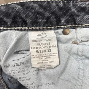 Silver Frances Jeans Size 28 33 Blue Denim Embroidered Pockets Bootcut Low Rise thumbnail 9