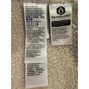 Levi's Sherpa Trucker Jacket Corduroy Cream Ivory Size L Fleece Lined Coat thumbnail 6
