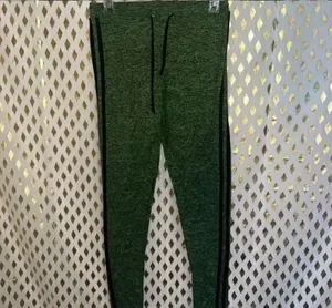 Neon Green hoodie cropped athletic athleisure wear tracksuit set size M thumbnail 1