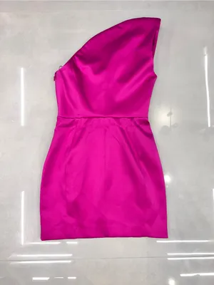 House of CB AYELEN Pink Duchess Satin One Shouldered Mini Dress thumbnail 9