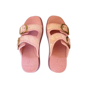 Coface Pink Buckle Sandals Slides Women’s Size 7 New WO Box thumbnail 3