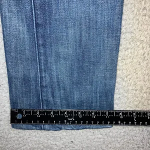 Rock & Republic Bootcut Jeans Women 29 Embroidered Pockets Low Rise Grunge Biker thumbnail 12