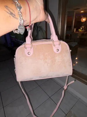 Juicy couture pink velour Y2K satchel bag thumbnail 8
