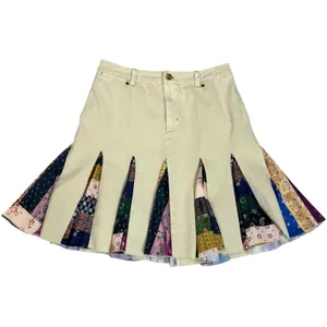 Free People Dark Academia Preppy Menswear Peirrot Scarf Midi Skirt Size 6 thumbnail 9