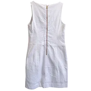 Lilly Pulitzer Gabby Shift Dress Womens 0 Resort White Seersucker‎ Bridal Preppy thumbnail 2