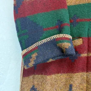 Vtg Woolrich Aztec‎ Duster Coat Reversible Southwestern Blanket Long Cardigan M thumbnail 3