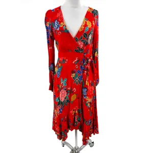 Anthropologie‎ Boswell Textured Wrap Tunic Dress Sz 8 thumbnail 3