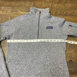 Patagonia Better Sweater Fleece 1/4 Zip Pullover Women's Small Gray Jacket Top thumbnail 2