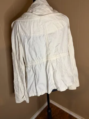 Sanctuary Clothing Cream Cotton Utility Safari Jacket with Hood thumbnail 3