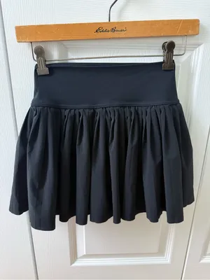 Aerie Offline All Aces Pleated Mini Skirt in Black thumbnail 2