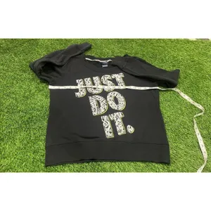 Nike Women's Just Do It Logo Sweatshirt Black Medium thumbnail 4