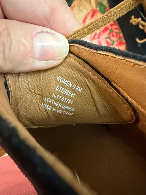 🥾🥾🥾BOGOHO🥾🥾🥾Sperry Black Suede Wedge Ankle Boots with Tan Laces-8 Med thumbnail 5