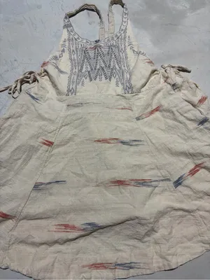 Free people arizona mini Boho Embroidered Cream dress XS thumbnail 4