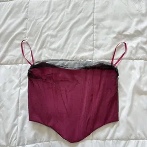 Windsor Corset Top Womens Size Medium Pink Vampire Coquette Dainty Grunge Gothic Witchy‎ thumbnail 4