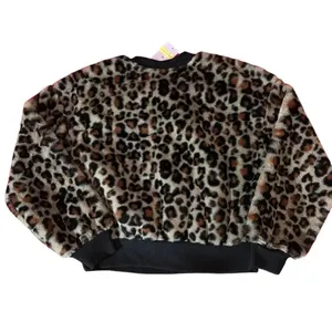 NWT Wild Fable‎ Fuzzy Leopard Print Sweater Size XS thumbnail 5