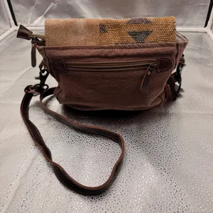 Myra Bag Whicky-Wacky Messenger Bag Womens OS Brown NEW S-2045 Southwestern Rug thumbnail 8