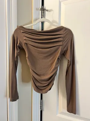 Women’s Long Sleeve off the shoulder top thumbnail 2