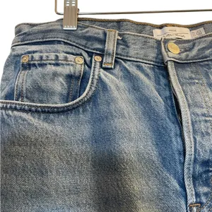 & OTHER STORIES Blue Stonewashed Denim Straight Leg Button-Fly Jeans - Sz 31/30 thumbnail 4