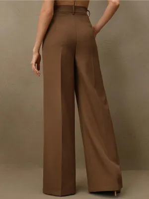 Rihoas Caramel Natural Waisted Straight Pants thumbnail 4